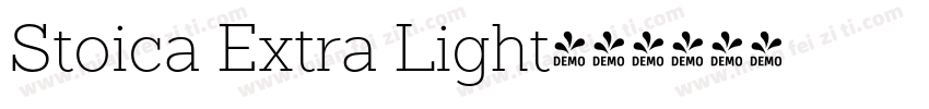 Stoica Extra Light字体转换